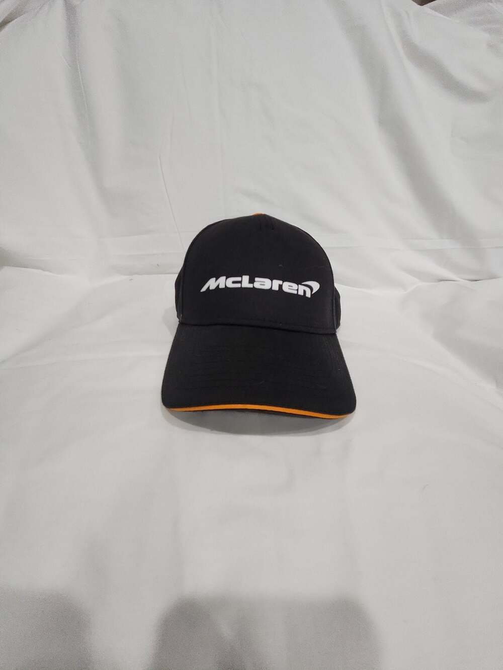 McLaren Formula 1 Racing Black and Orange Adjustable Baseball Cap